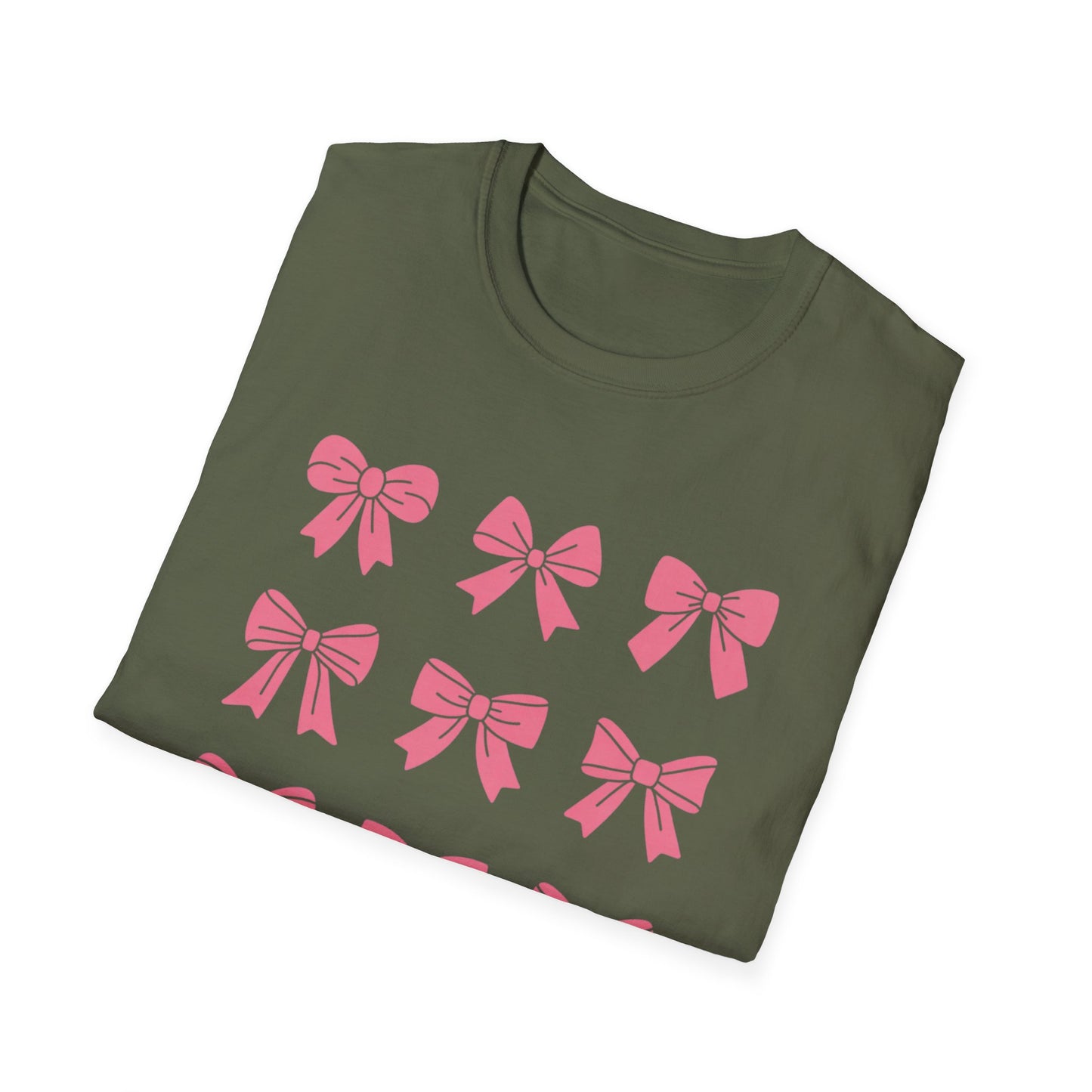 Charming Pink Bows T-Shirt | Adorable Coquette Aesthetic Tee for Women & Girls | Sweet Girly Fashion Top Gift