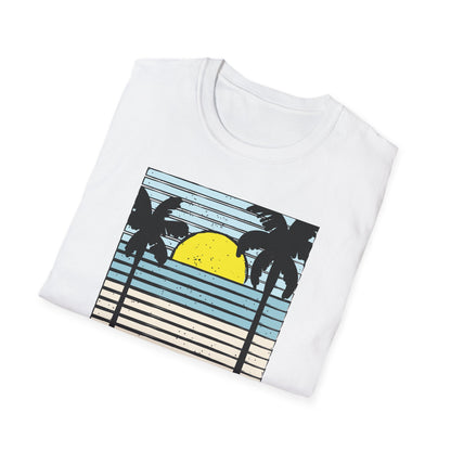 Classic Miami 1970 Florida Summer T-Shirt | Retro Palm Tree Sunset Beach Vacation Tee for Men & Women