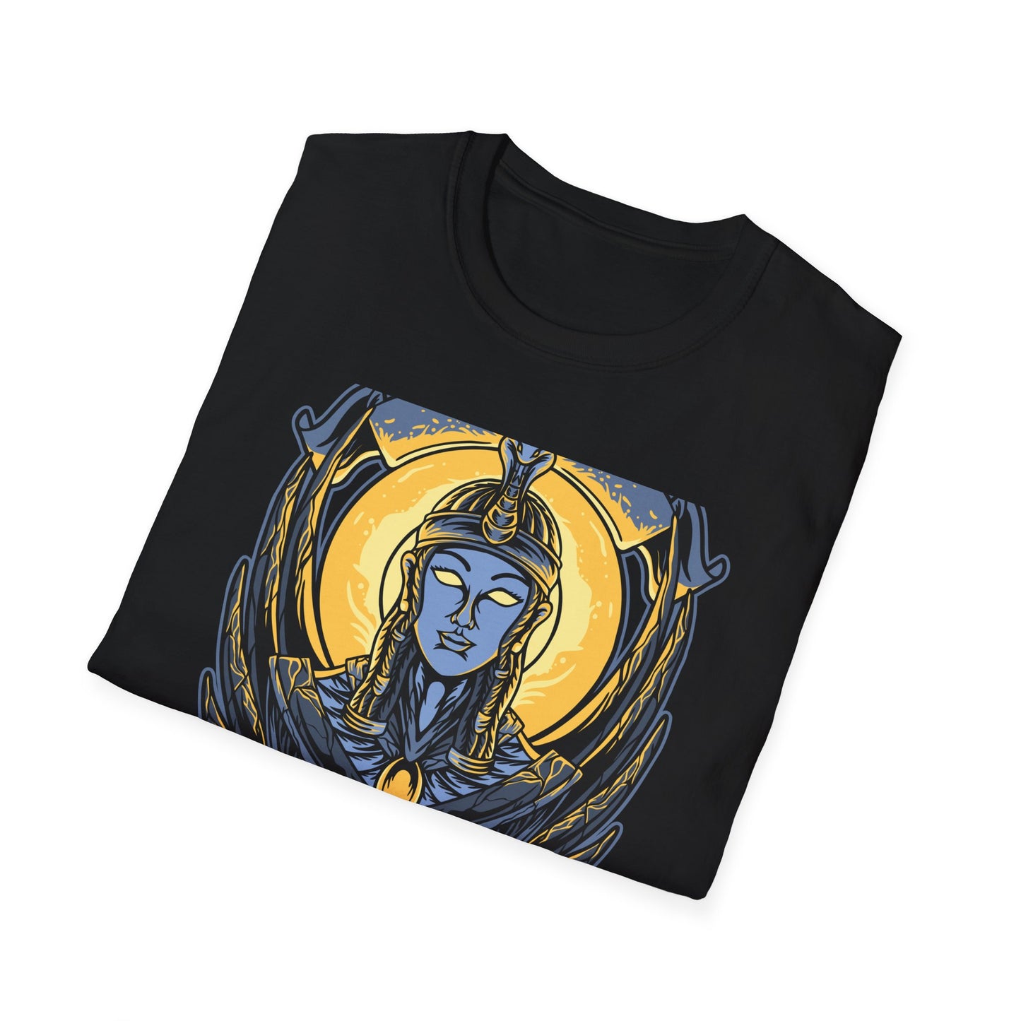 Stunning Egyptian Goddess T-Shirt | Mystic Cobra Queen Design Tee with Ancient Aura & Glowing Eyes for History Buffs