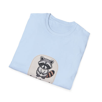 Cute Snack Obsessed Raccoon T-Shirt | Adorable Animal Lover Funny Tee | Must-Have Graphic Gift for Foodies