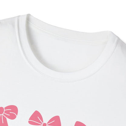 Charming Pink Bows T-Shirt | Adorable Coquette Aesthetic Tee for Women & Girls | Sweet Girly Fashion Top Gift