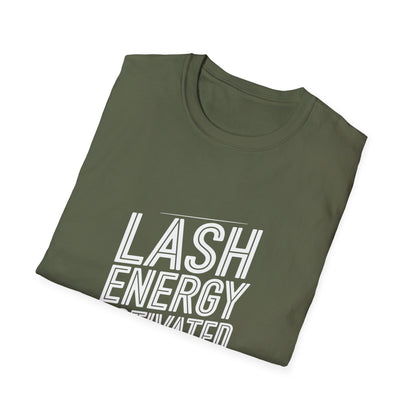 Lash Energy Activated T-Shirt | Chic Beauty & Lash Tech Tee | Empowering Style for Makeup Artists & Enthusiasts | Must-Have