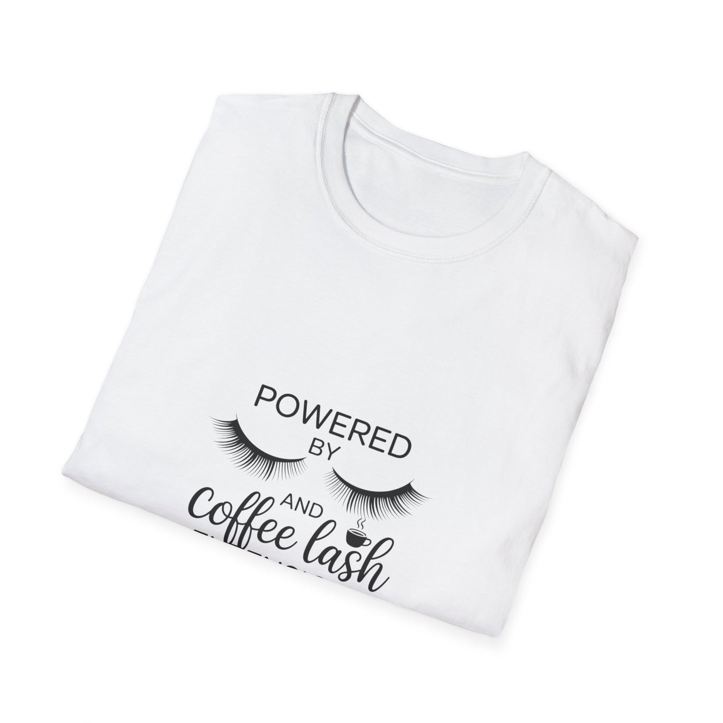 Empowering Lash Lover T-Shirt | Powered By My Extensions | Chic Beauty Tee for Lash Artists & Fans