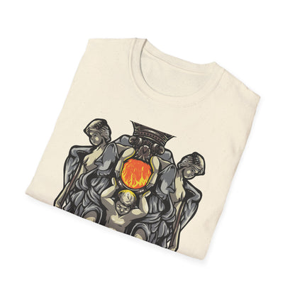 Majestic Divine Sun Bearer T-Shirt | Regal Classical Art Tee | Unique Statement Graphic for Art Lovers & Seekers of Power