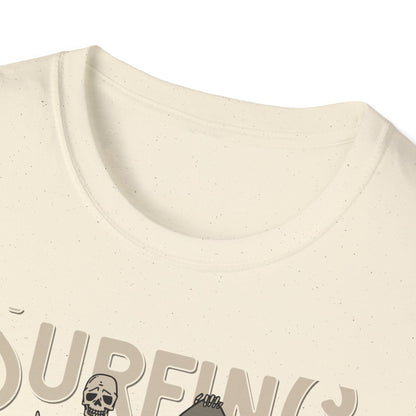 Awesome California Surfing Paradise Skeleton T-Shirt - Vintage Beach Surfer Skull Tee | Epic Summer Vibes