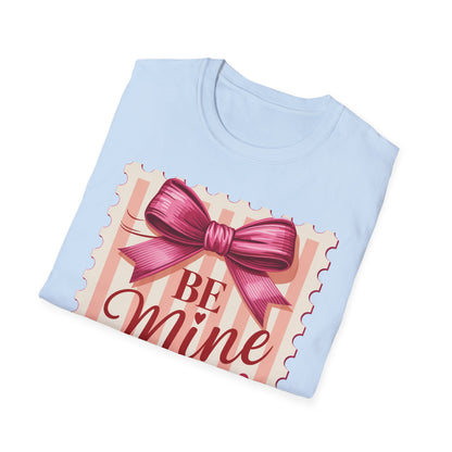 Charming Be Mine Valentine T-Shirt | Pink Bow & Hearts Design | Sweet Love Gift | Express Your Affection!