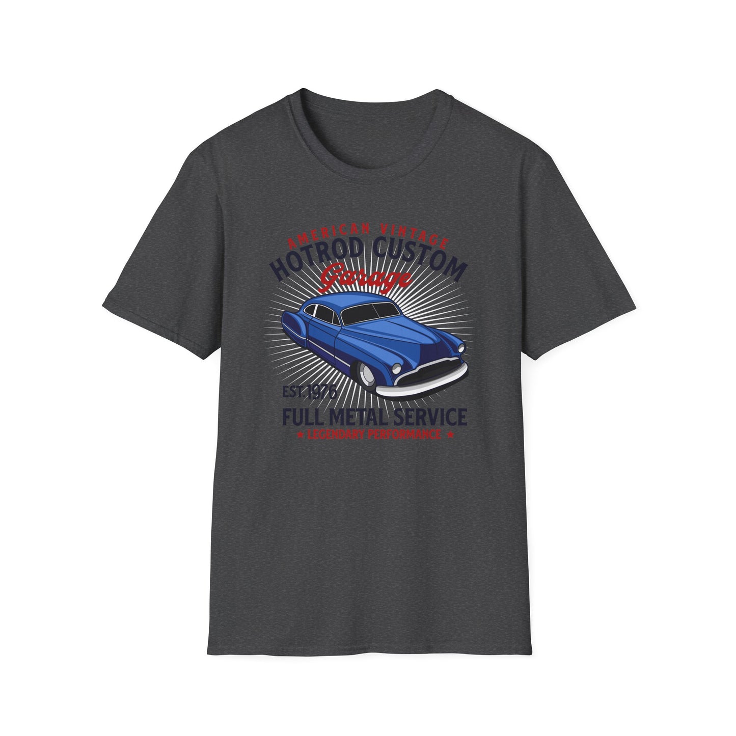 Legendary American Vintage Hotrod Custom Garage T-Shirt | Classic Car Enthusiast Apparel | Full Metal Service Tee Gift
