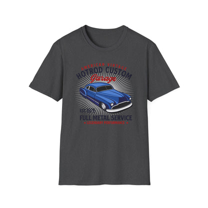 Legendary American Vintage Hotrod Custom Garage T-Shirt | Classic Car Enthusiast Apparel | Full Metal Service Tee Gift