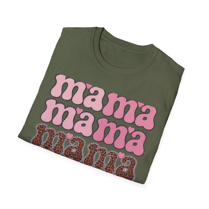Groovy Mama T-Shirt | Retro Pink & Leopard Print Styles for Trendy Moms | Perfect Mother's Day Gift Tee