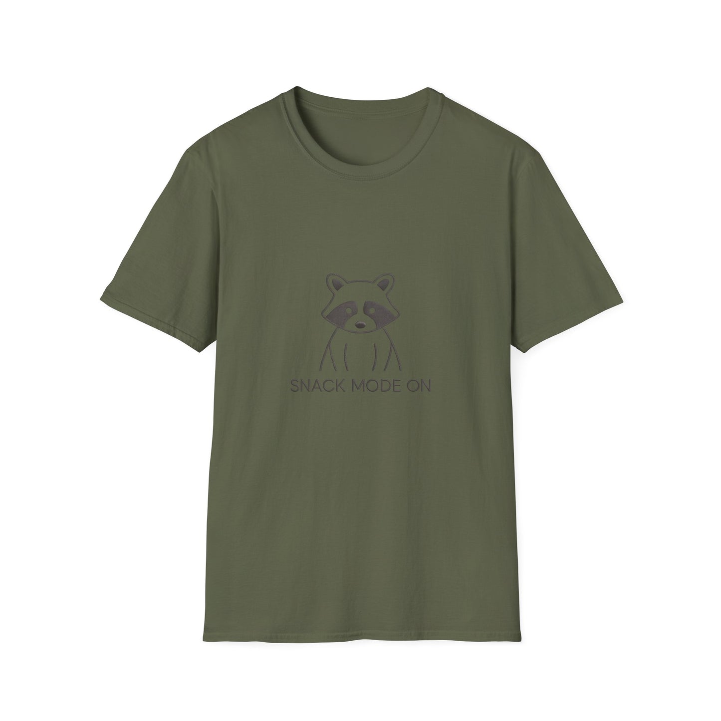 Ultimate Snack Mode Raccoon T-Shirt | Funny Trash Panda Tee for Foodies & Cozy Days | Cute Animal Lover Gift