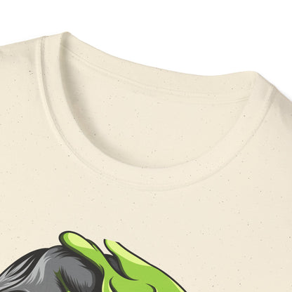 Epic Melting Skull & Slime T-Shirt - Vibrant Half-Skull Gooey Monster Graphic Tee for Edgy & Alternative Style