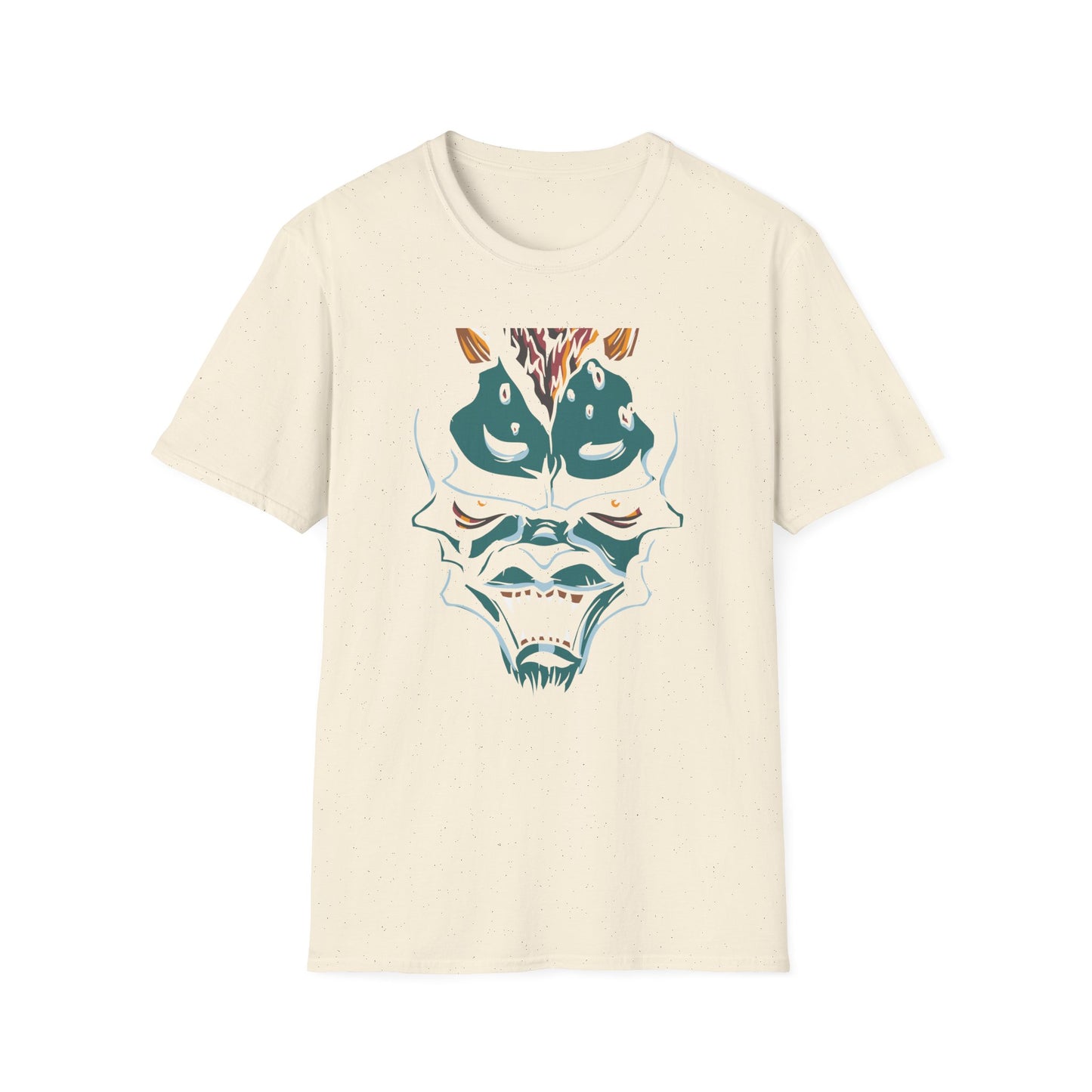 Unleashed Fiery Demon T-Shirt: Epic Monster Face Graphic Tee for Goth, Fantasy & Edgy Style Lovers | Bold & Unique