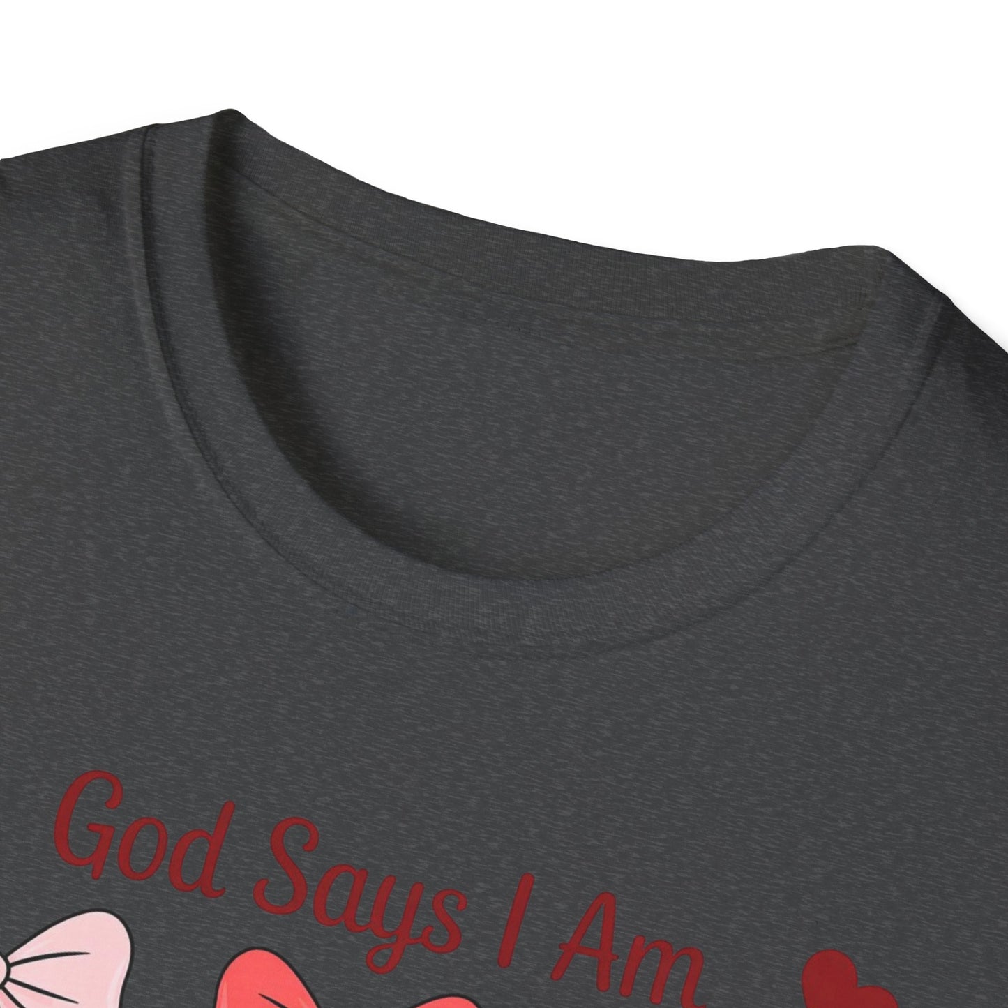 Inspiring God Says I Am T-Shirt for Women - Christian Affirmation Tee, Precious Unique Lovely Faith Gift, Divine Empowerment