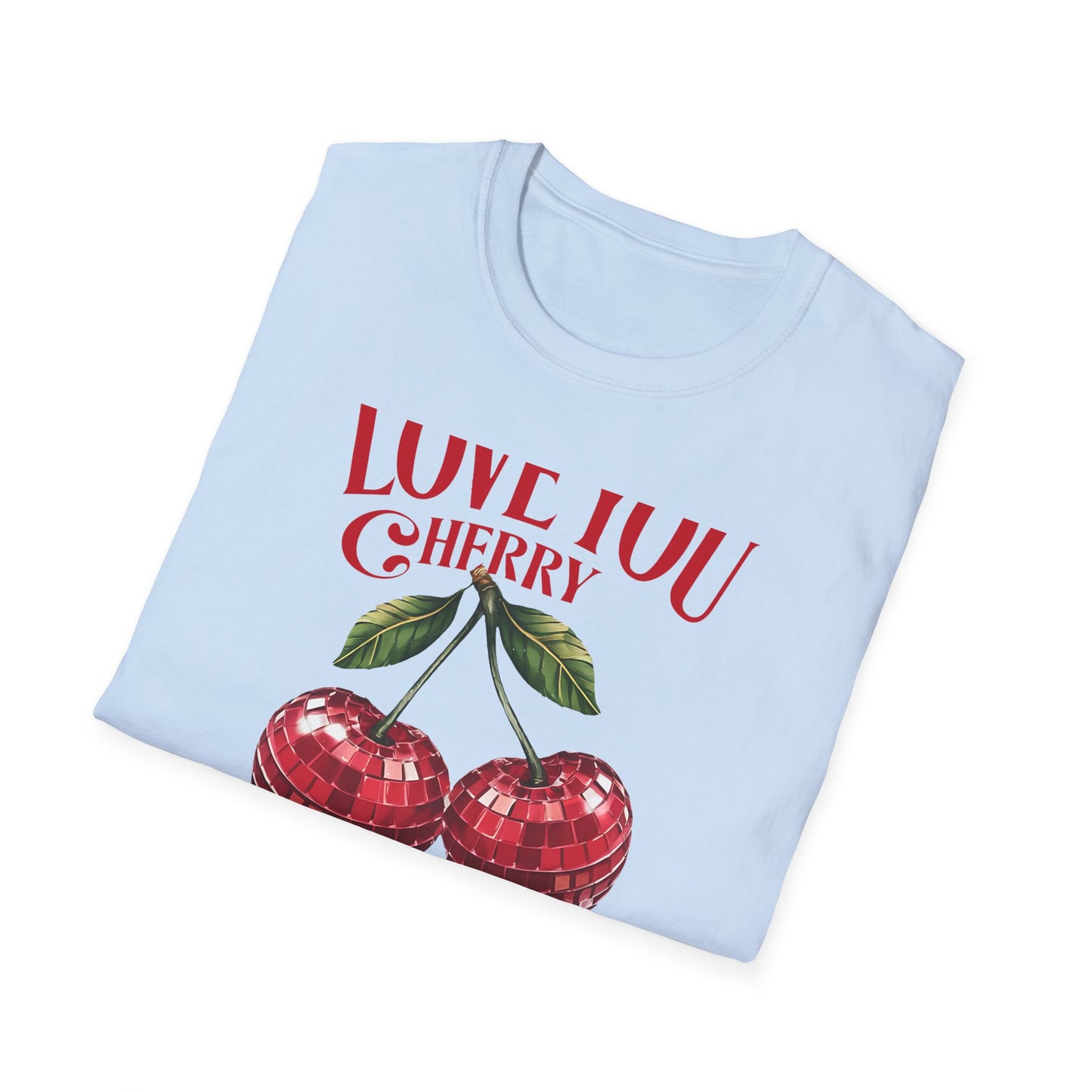 Sparkling Disco Cherry Love T-Shirt | 'Love You Cherry Much' Punny Tee | Retro Valentine's Gift | Unique Graphic Tee