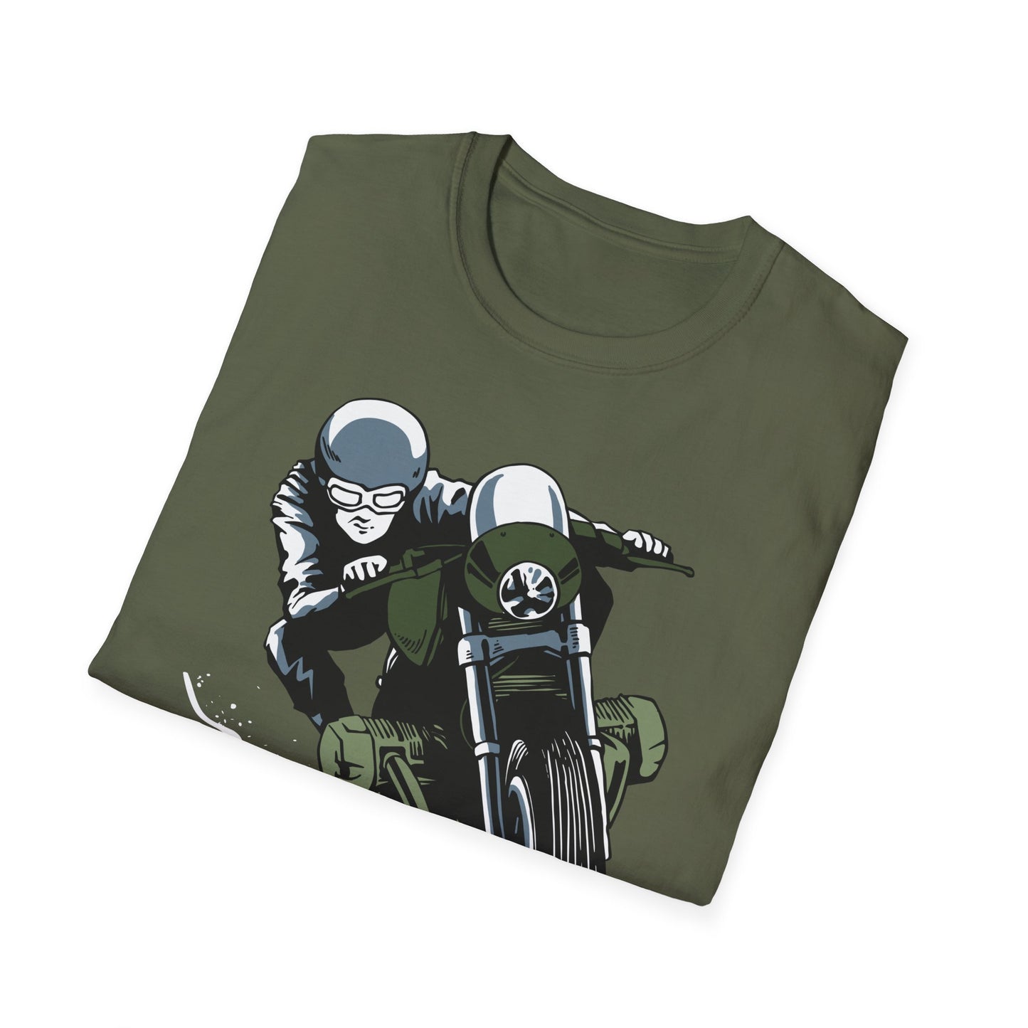 Epic Cafe Racer Motorcycle Rider T-Shirt - Thrilling Vintage Biker Tee for Adrenaline Junkies & Road Trip Lovers