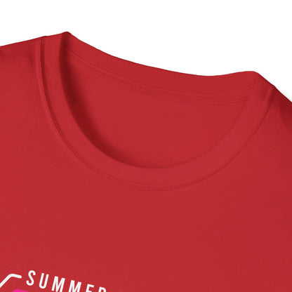 Stunning Tropical Sunset Surfer T-Shirt - Vibrant Beach Paradise Palm Tree Design Tee for Summer & Vacation