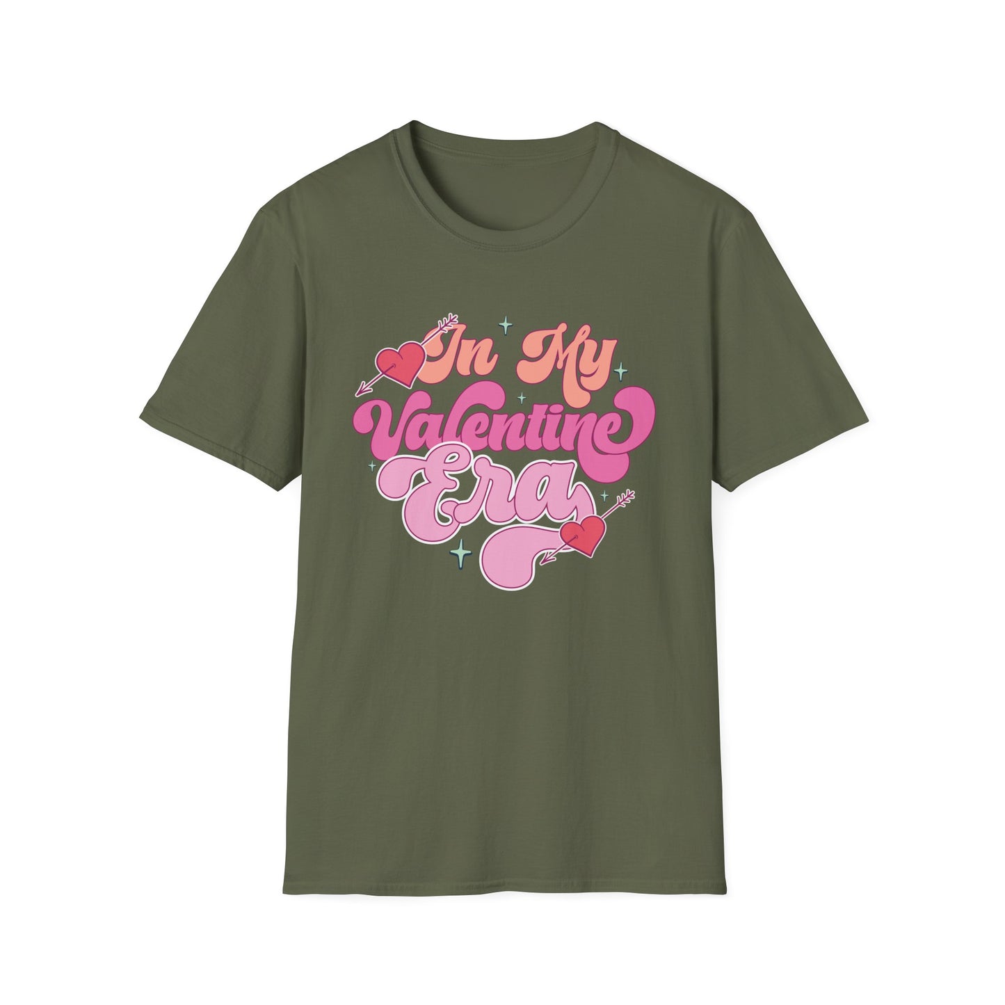 Groovy 'In My Valentine Era' T-Shirt | Retro Pink Heart Trendy Valentine's Day Tee | Sweet Love Season Gift
