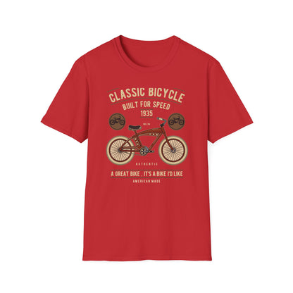 Legendary 1935 Classic Bicycle T-Shirt - Authentic Vintage Cycling Enthusiast Tee | American Made Retro Bike