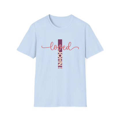 Loved John 3:16 Christian T-Shirt - Inspiring Faith Scripture Tee | God's Love Apparel Gift