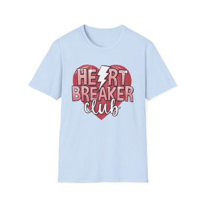 Heartbreaker Club Lightning Bolt T-Shirt | Sassy Women's Edgy Tee | Anti-Valentine's Trendy Top