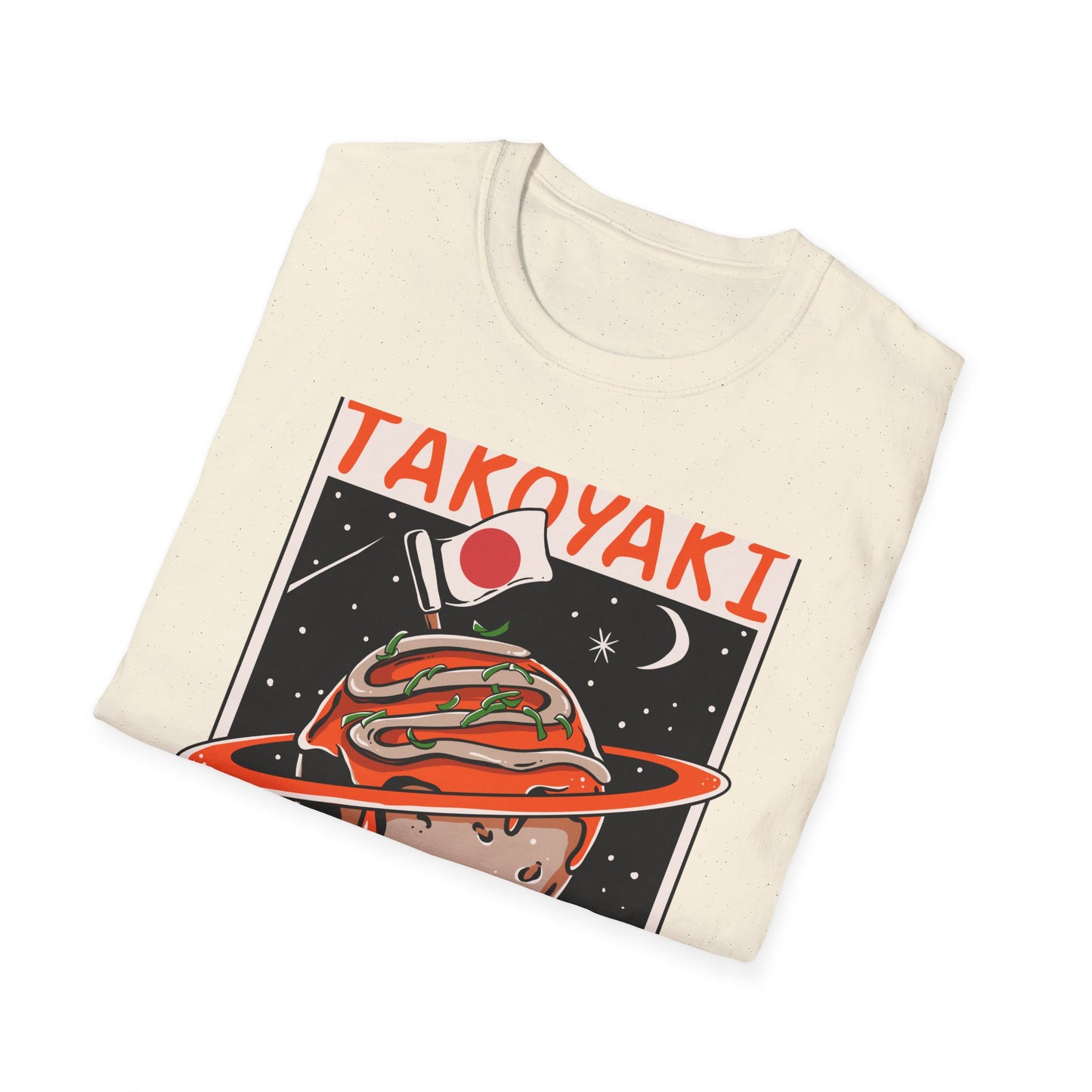 Epic Takoyaki Planet T-Shirt | Stellar Japanese Street Food & Space Lover Graphic Tee | Unique Japan Culture Apparel