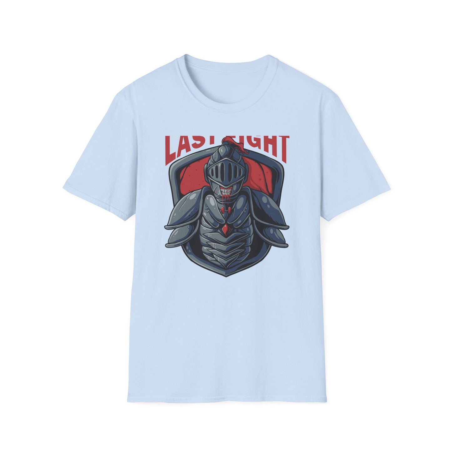 Epic Last Fight Undead Knight T-Shirt | Grim Medieval Warrior Battle Tee | Dark Fantasy Gaming Apparel