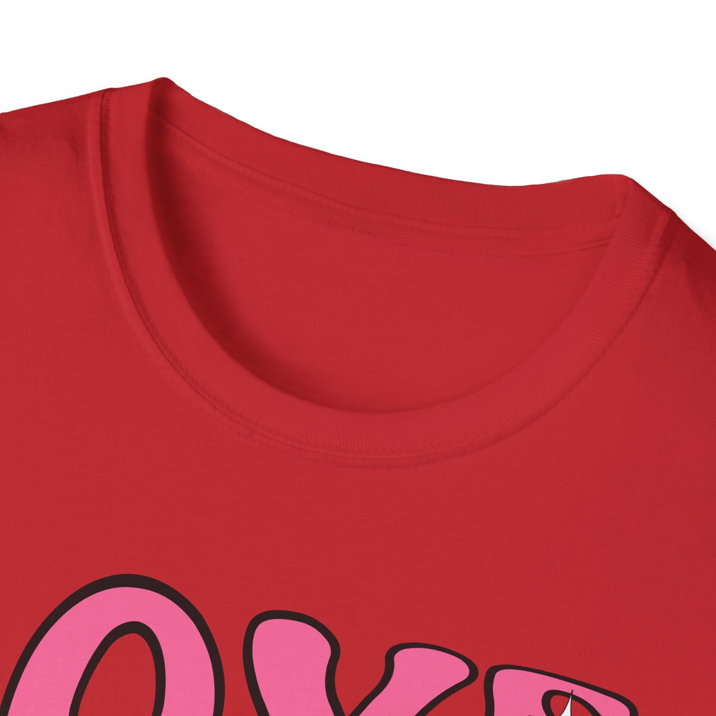 Groovy Pink Love Heart T-Shirt | Retro Y2K Sparkle Tee | Adorable Valentine's Day Gift for Her & Him