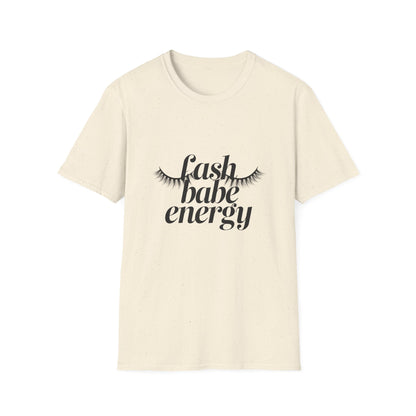 Chic Lash Babe Energy T-Shirt | Empowering Eyelash Lover Tee | Trendy Gift for Lash Techs & Beauty Pros