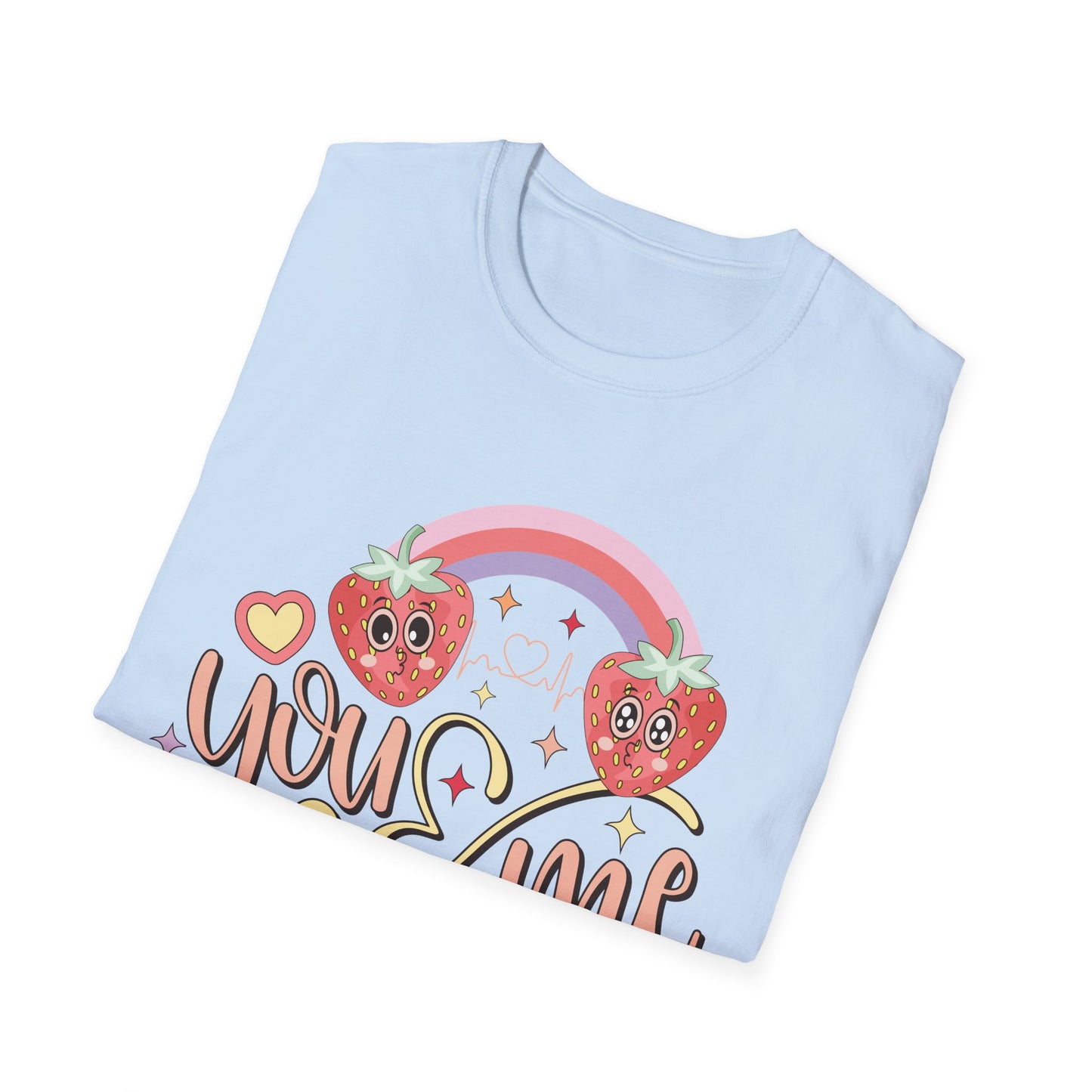 Adorable You & Me Strawberry Couple T-Shirt - Sweet Kawaii Love Design, Perfect Romantic Valentine's Day Gift