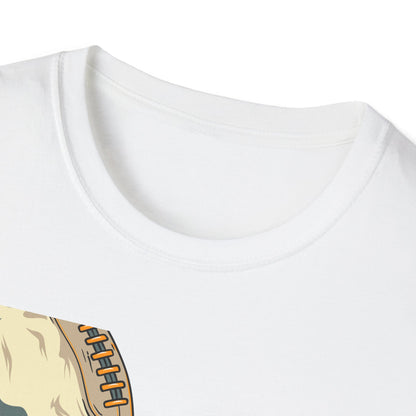 Epic Football Rocket Launch T-Shirt - Dynamic Sports & Sci-Fi Fan Apparel