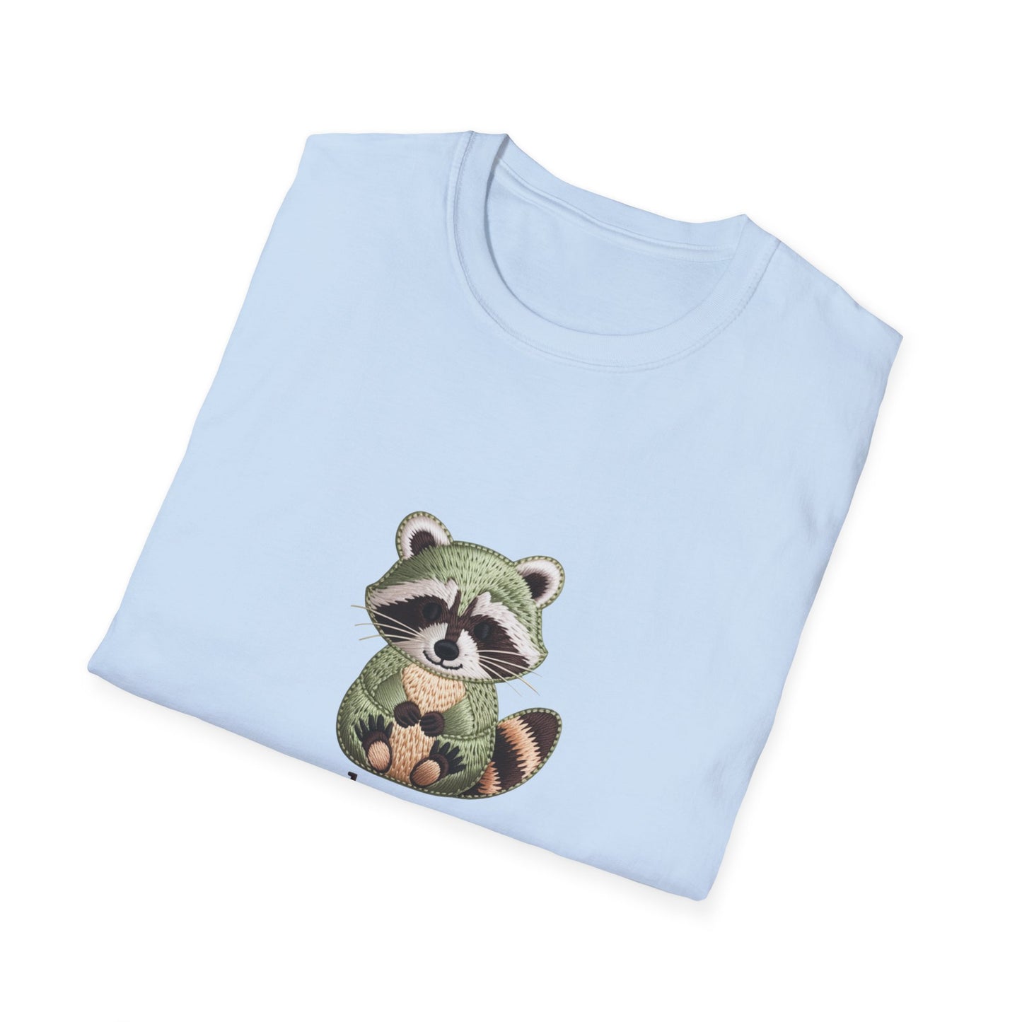 Adorable Embroidered Raccoon T-Shirt - "Snacks Are My Love Language" Foodie Tee | Unique Gift for Snack Lovers!