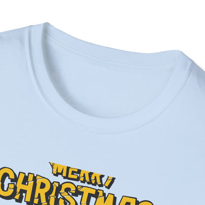 Retro Christmas Van T-Shirt | Awesome Holiday Tree & Skateboard VW Bus Tee | Unique Vintage Xmas Apparel Gift