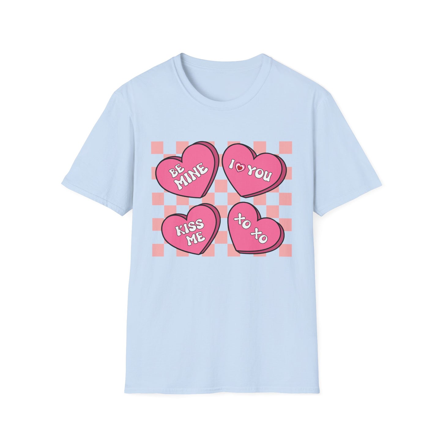 Charming Retro Valentine's Day T-Shirt | Sweet Conversation Hearts Love Tee | Adorable Be Mine Couple Gift