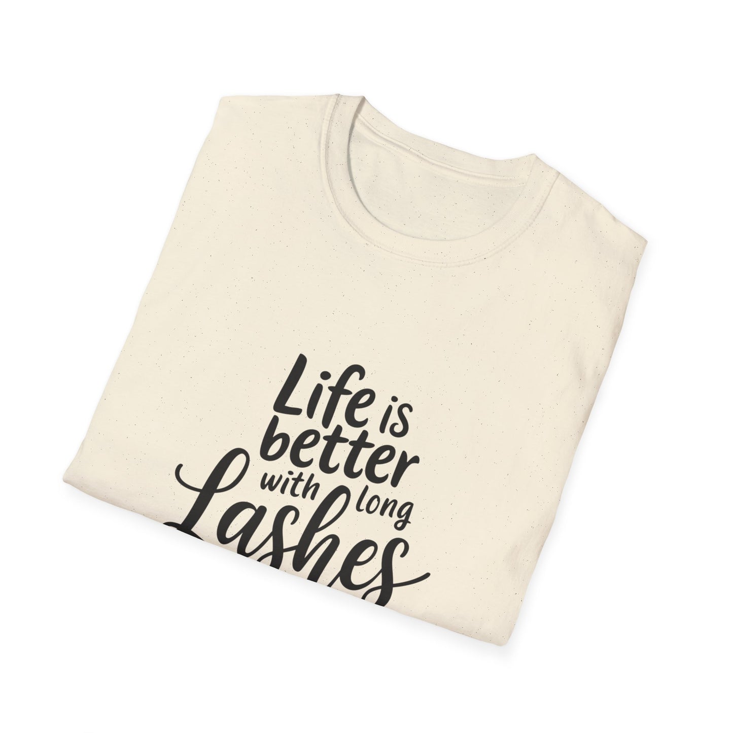 Life's Short, Get Long Lashes T-Shirt - Irresistible Beauty & Lash Tech Gift Tee