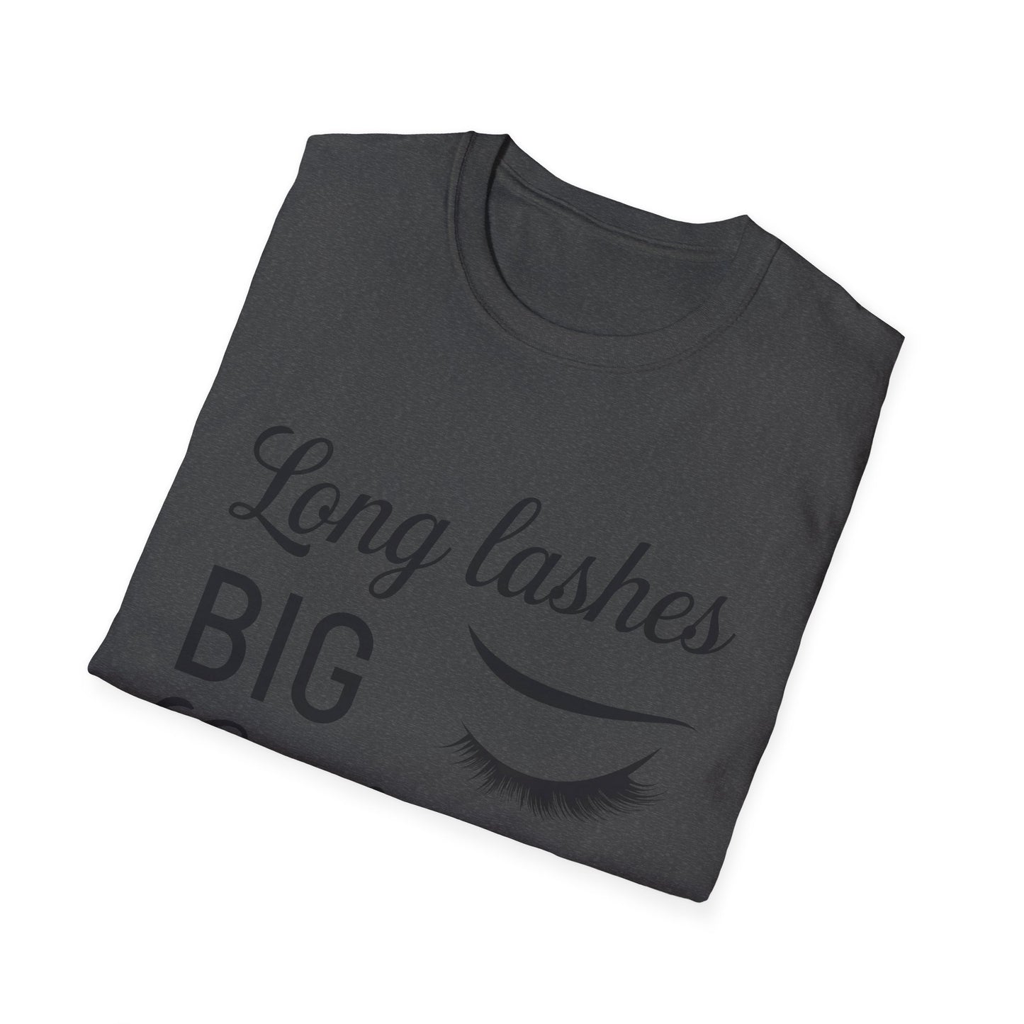 Empowering "Long Lashes Big Confidence" T-Shirt - Chic Beauty Lover Tee for Women | Stunning Lash Tech Gift