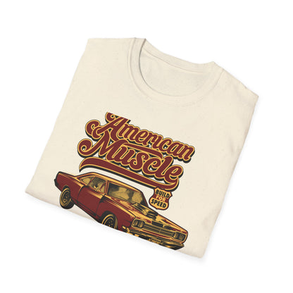 Epic American Muscle Car T-Shirt | Vintage 1968 Hot Rod Enthusiast Tee | Fast & Loud Garage Style for Men
