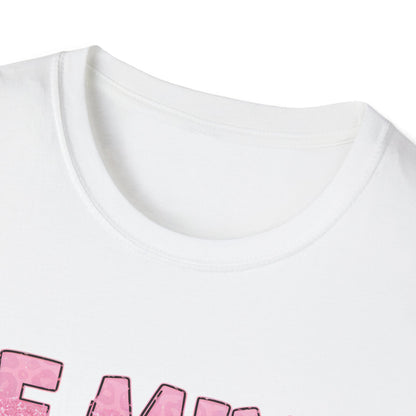 Chic Be Mine Valentine Leopard Print T-Shirt | Adorable Pink Red Animal Love Tee Gift for Her