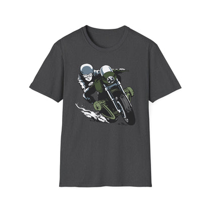 Epic Cafe Racer Motorcycle Rider T-Shirt - Thrilling Vintage Biker Tee for Adrenaline Junkies & Road Trip Lovers