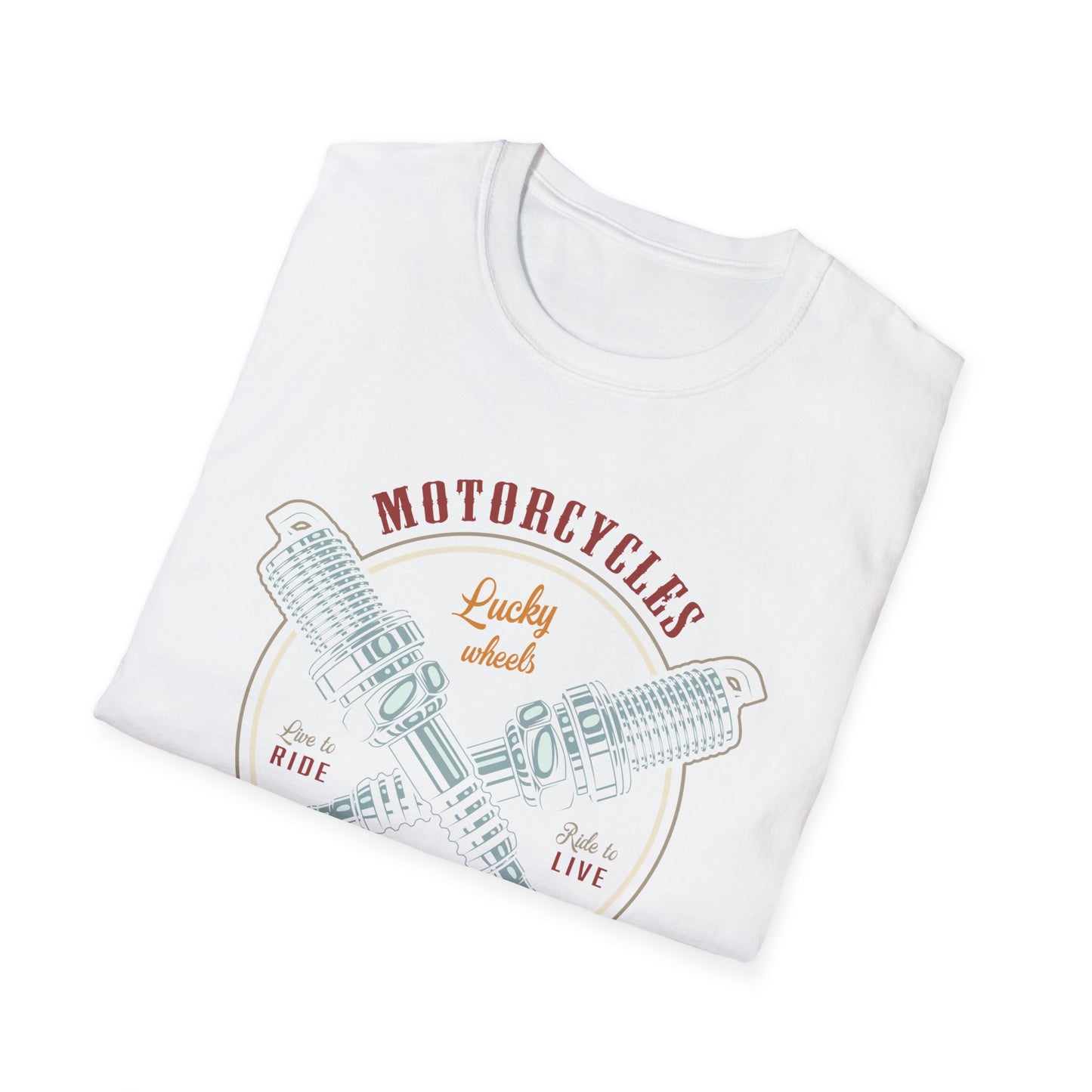 Epic Vintage Motorcycle T-Shirt for Bikers | Live to Ride Spark Plug Mechanic Tee | Bold & Premium Design