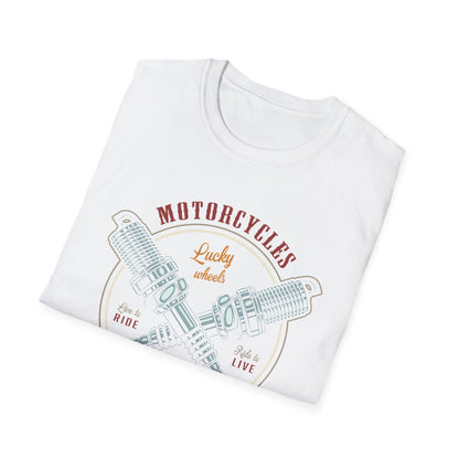 Epic Vintage Motorcycle T-Shirt for Bikers | Live to Ride Spark Plug Mechanic Tee | Bold & Premium Design