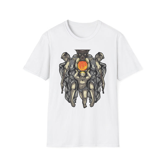 Majestic Divine Sun Bearer T-Shirt | Regal Classical Art Tee | Unique Statement Graphic for Art Lovers & Seekers of Power