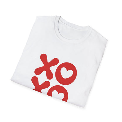 Sweet XOXO Hugs & Kisses Heart T-Shirt | Express Your Love with This Adorable Couple's Tee | Perfect Valentine's Day Gift