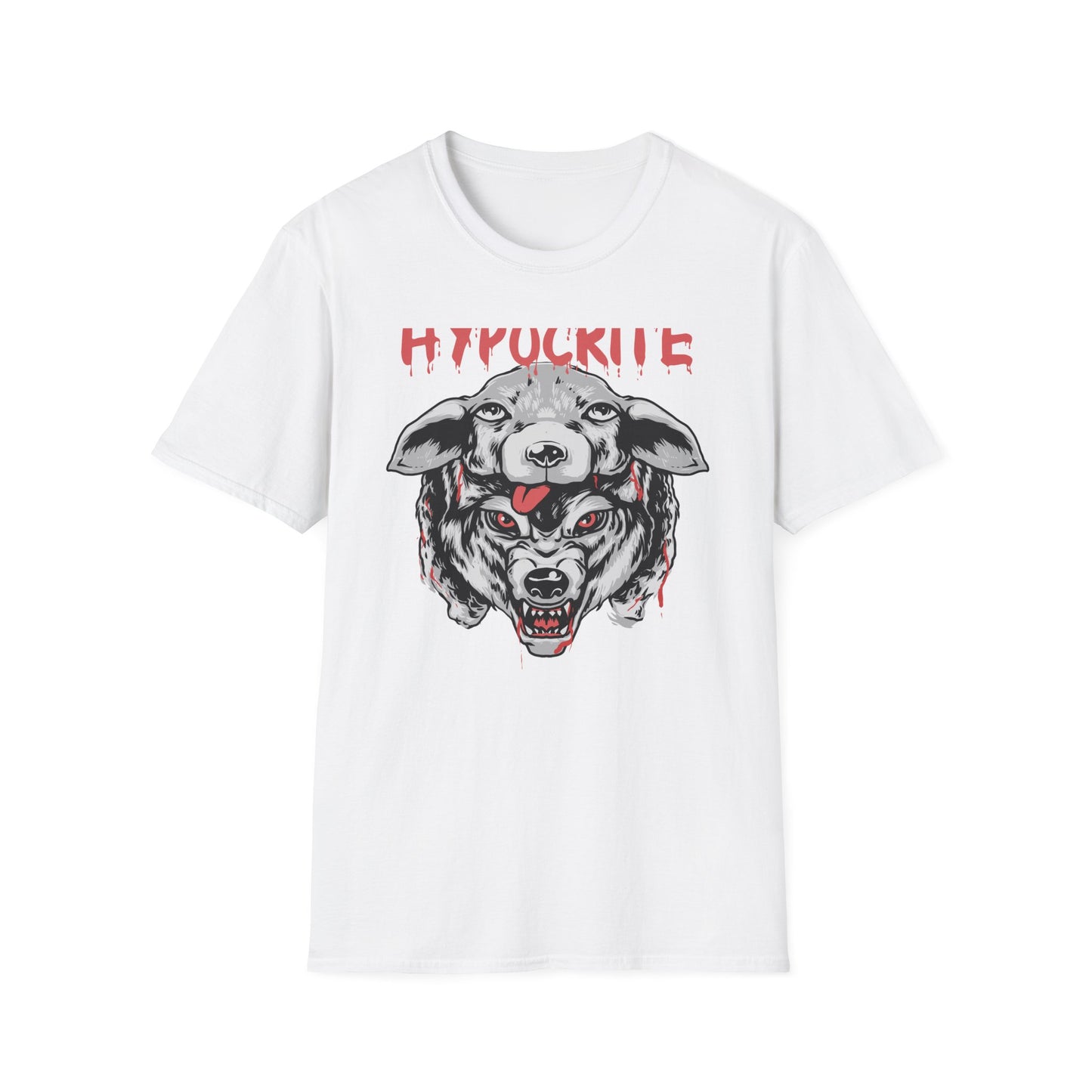 Bold Hypocrite T-Shirt: Fierce Wolf in Sheep's Clothing Design | Unapologetic Edgy Statement Graphic Tee