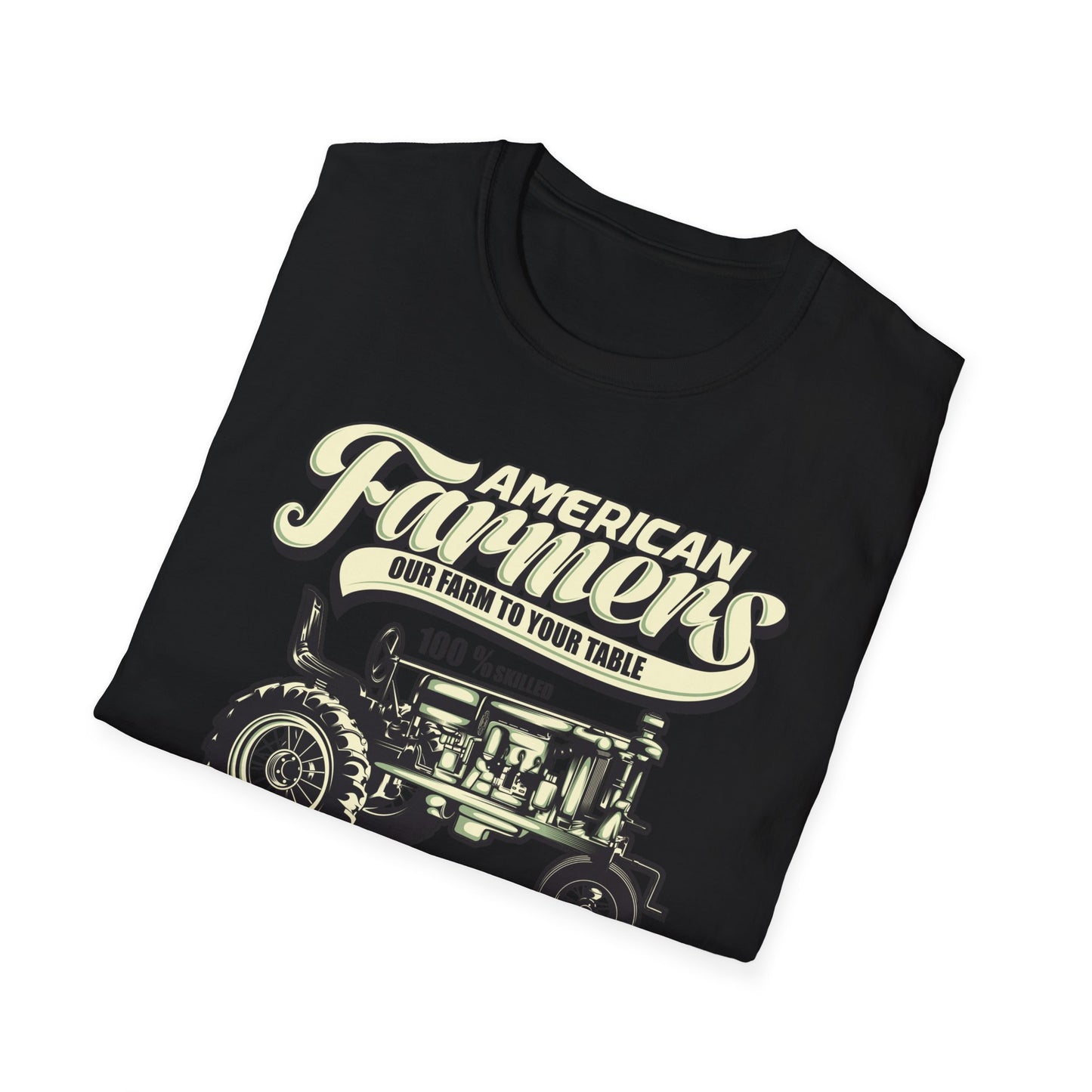 Dedicated American Farmers T-Shirt | Vintage Tractor Farm Life Tee | 'I Stop When I'm Done' Hard Work Agriculture Shirt Gift