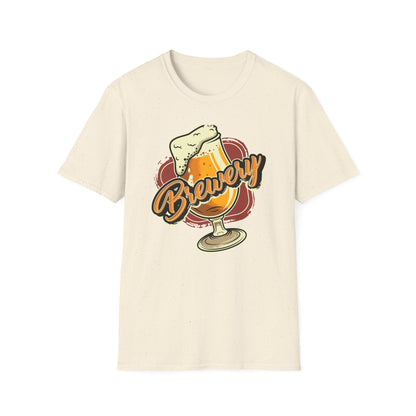 Cheers! Awesome Brewery Beer Glass T-Shirt - Vintage Craft Beer Lover Tee for Pub & Homebrew Enthusiasts
