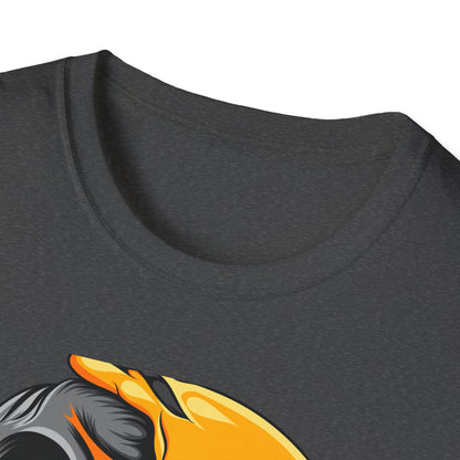 Melting Love Skull Emoji T-Shirt | Edgy Heart Eye Graphic Tee - Unique Streetwear & Dark Humor Apparel