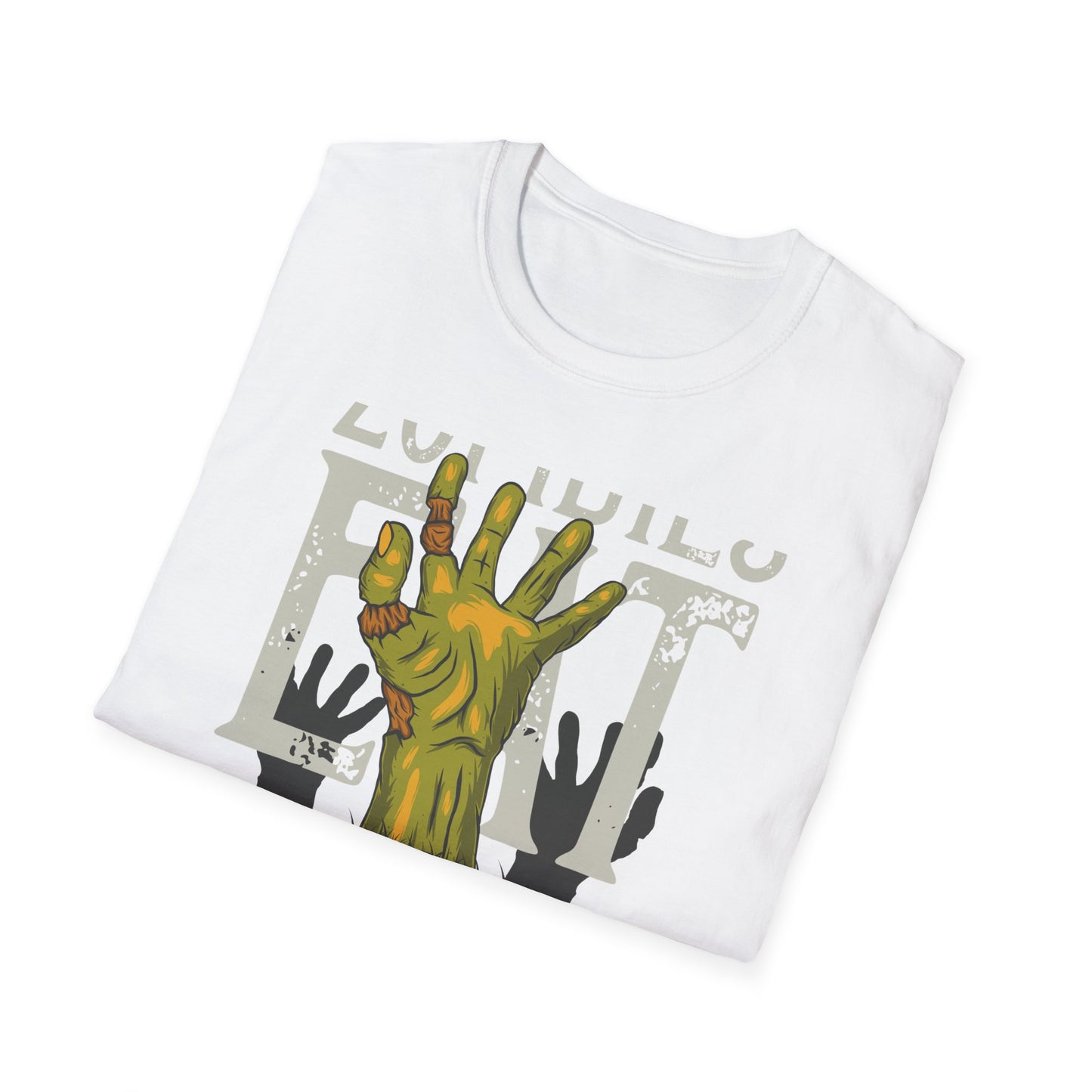 Hilarious Zombie 'Eat Fine' T-Shirt - Epic Horror Humor Tee for Undead Fans & Halloween