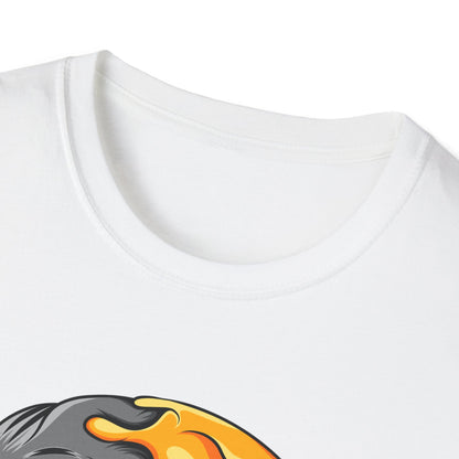 Unique Melting Skull & Pleading Emoji T-Shirt | Duality Graphic Tee for Edgy, Expressive Style