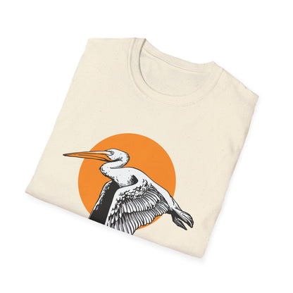 Majestic Flying Pelican T-Shirt - Bold Coastal Bird Art Tee for Nature Lovers | Unique & Eye-Catching Gift