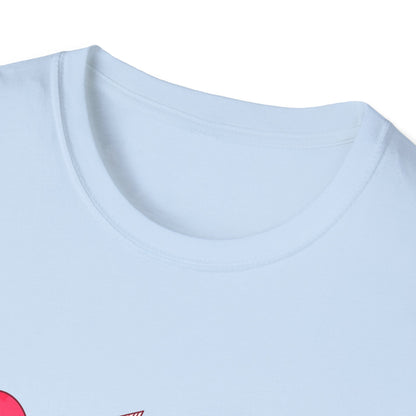 Charming Love Vibes T-Shirt | Trendy Valentine's Day Hearts, Plaid & Leopard Print Tee for Women